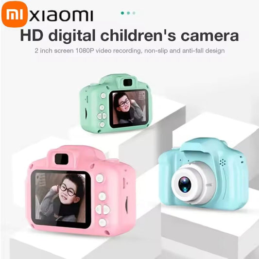 Xiaomi Children Mini Digital Camera Taking Picture HD Video Small Camera Toy Photography Children Birthday Gift Toys for Kids X2